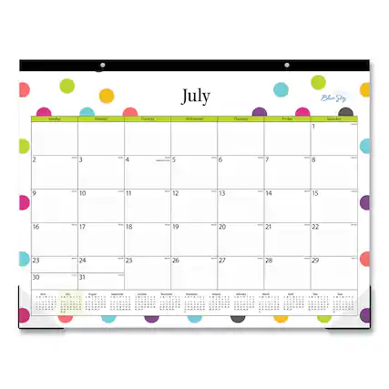 Sunday Monday Tuesday Wednesday Thursday Friday Saturday
July
1 Blue Sky
2 3 4 5 6 7 8
9 10 11 12 13 14 15
16 17 18 19 20 21 22
23 24 25 26 27 28 29
30 31
June July August September October November December
January February March April May June