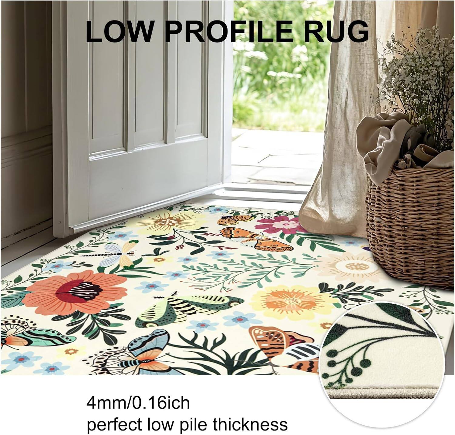 LOW PROFILE RUG

4mm/0.16inch perfect low pile thickness