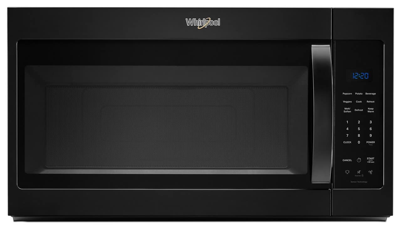 Whirlpool - 1.9 Cu Ft. Over-the-Range Microwave with Sensor Cooking Technology - Black