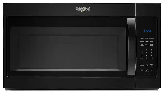 Whirlpool 12:20 Popcorn Potato Beverage Veggies Cook Reheat Defrost Soften Warm 1 2 3 4 5 6 7 8 9 CLOCK 0 POWER CANCEL START +30 sec Technology