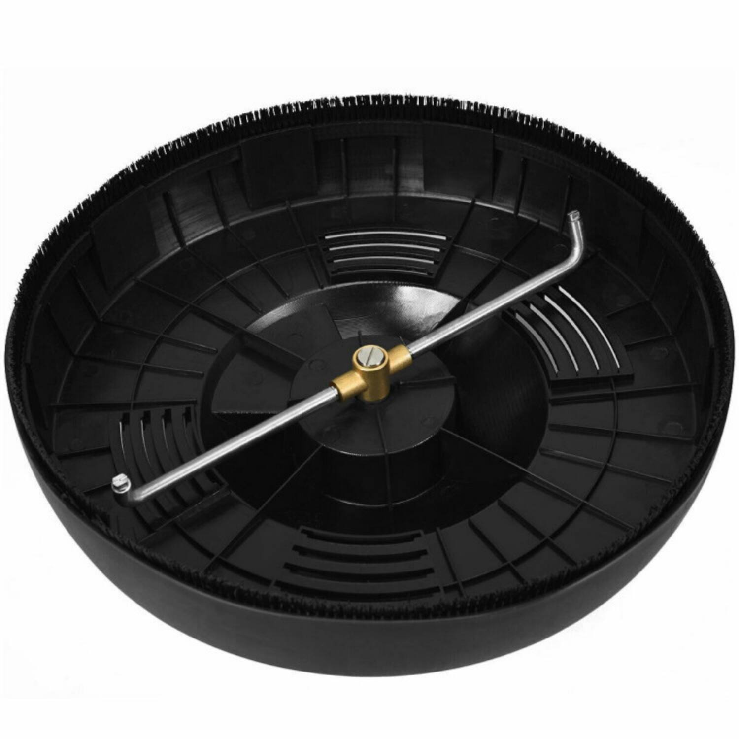 Alt View 1. LUCKY ONE - 16 Inch Surface Cleaner Pressure Washer Attachment 3000 PSI with 2 Rotating Nozzles - Accessory - Black.