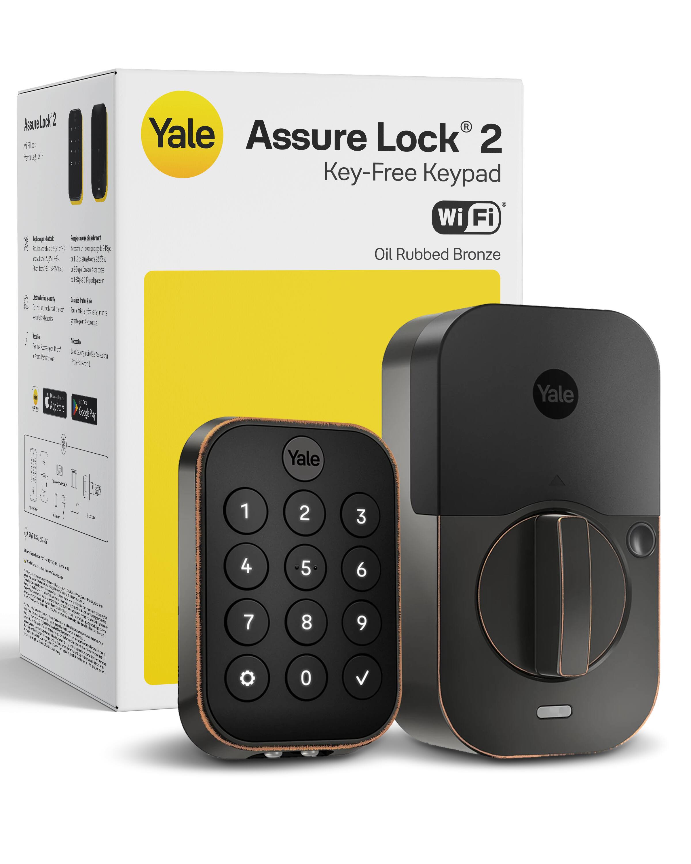 Assure Lock 2  
Replograndidad Inginal: 110d(777) Aesdeuropbrop alCoholog RINENTE  
Yale Assure Lock 2 Key-Free Keypad 6 Wi Fi Oil Rubbed Bronze  
Distribuidora  
Gesdelentelle  
with  
Yale  
Yale  
1  
2  
3  
4  
5  
6  
7  
8  
9  
0
