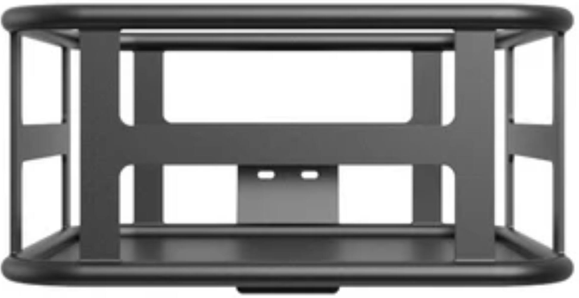 Left. Heybike - Front Basket Iron Bottom - Black.