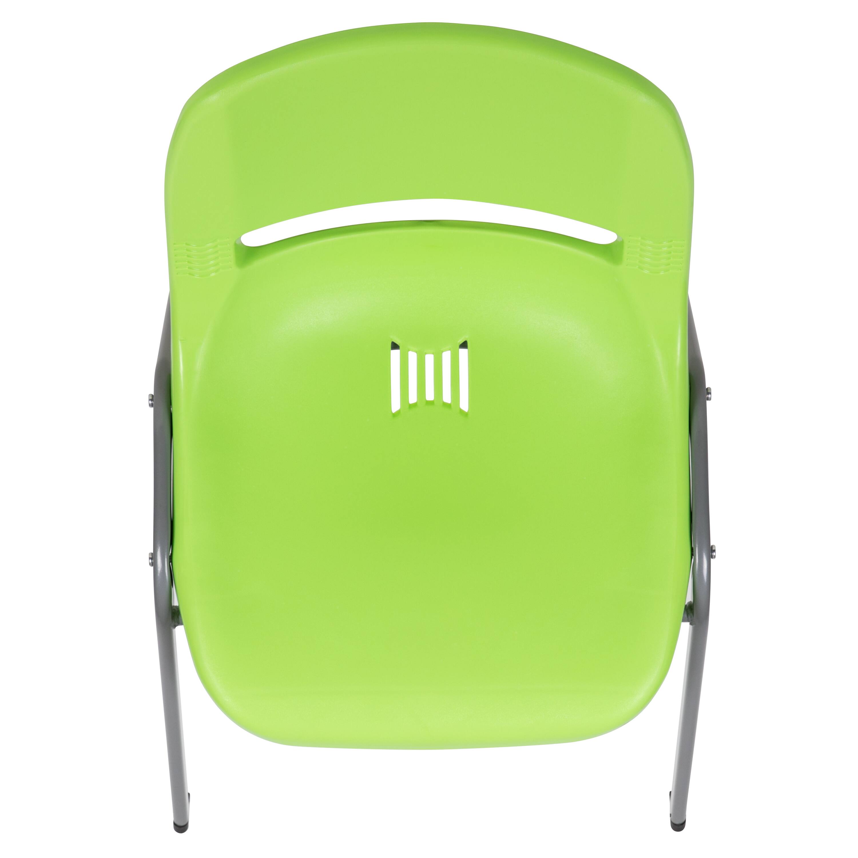 Alt View 8. Emma + Oliver - Ergonomic Shell Student Stack Chair - Classroom Chair / Office Guest Chair - Green.