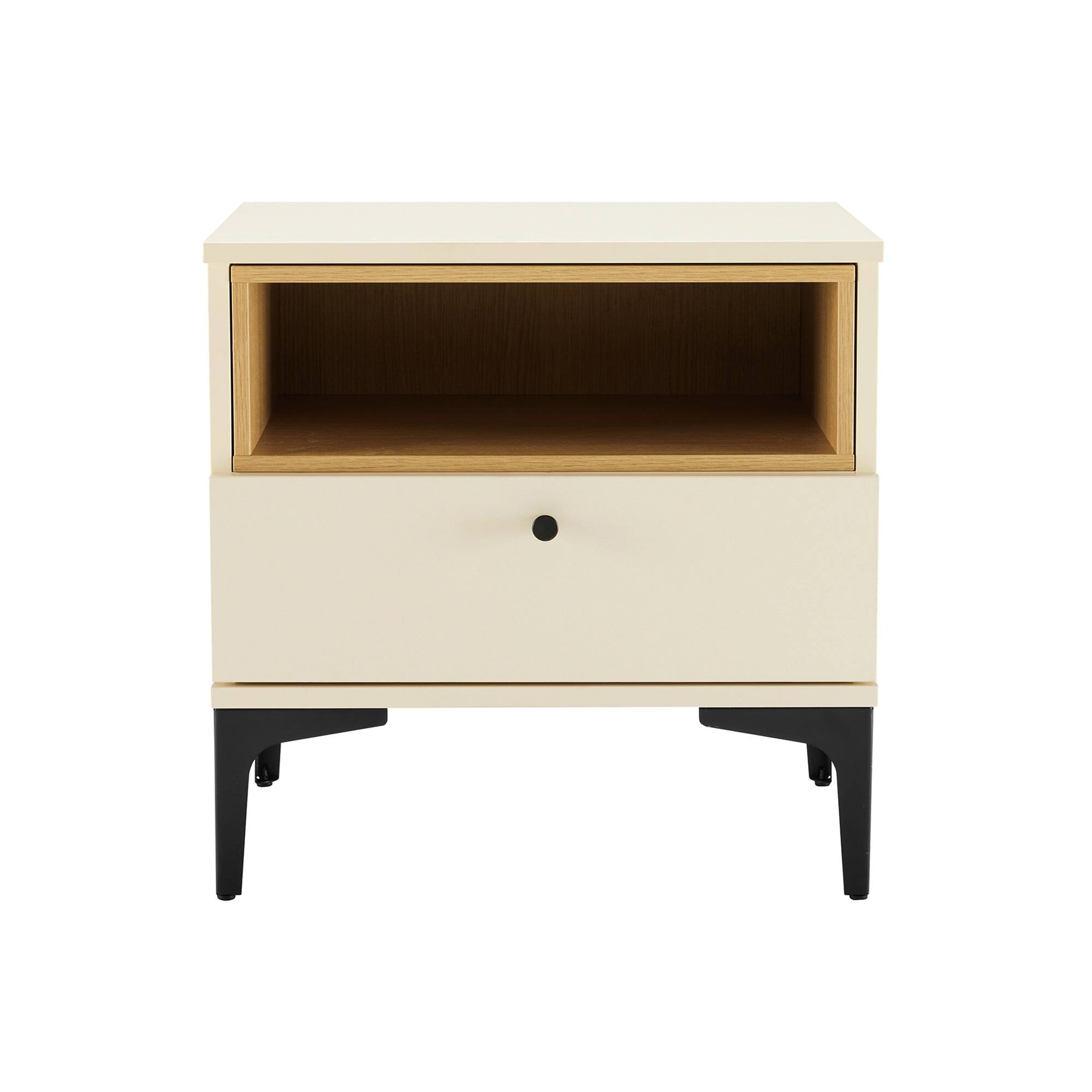 Cream and Light Oak