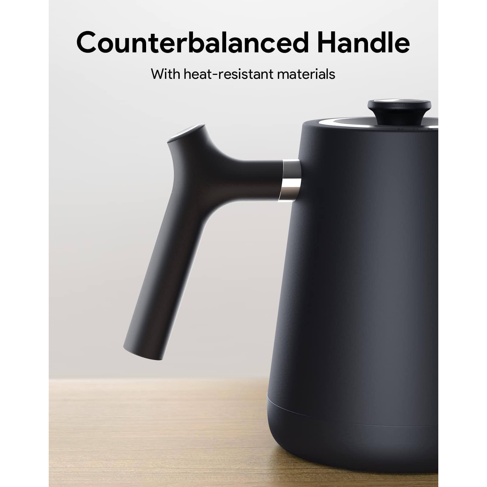 Dapper Styles Gooseneck Electric Tea Kettle Pour over For Coffee With 5 ...