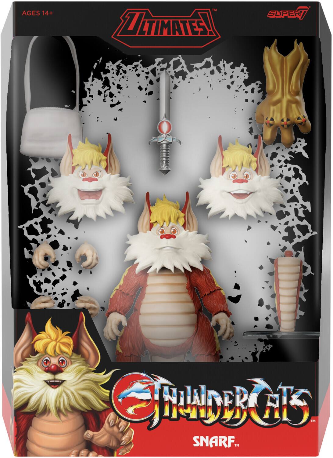 AGES 14+  
ULTIMATE!  
SUPER MATES!  
THUNDERCATS  
SNARF