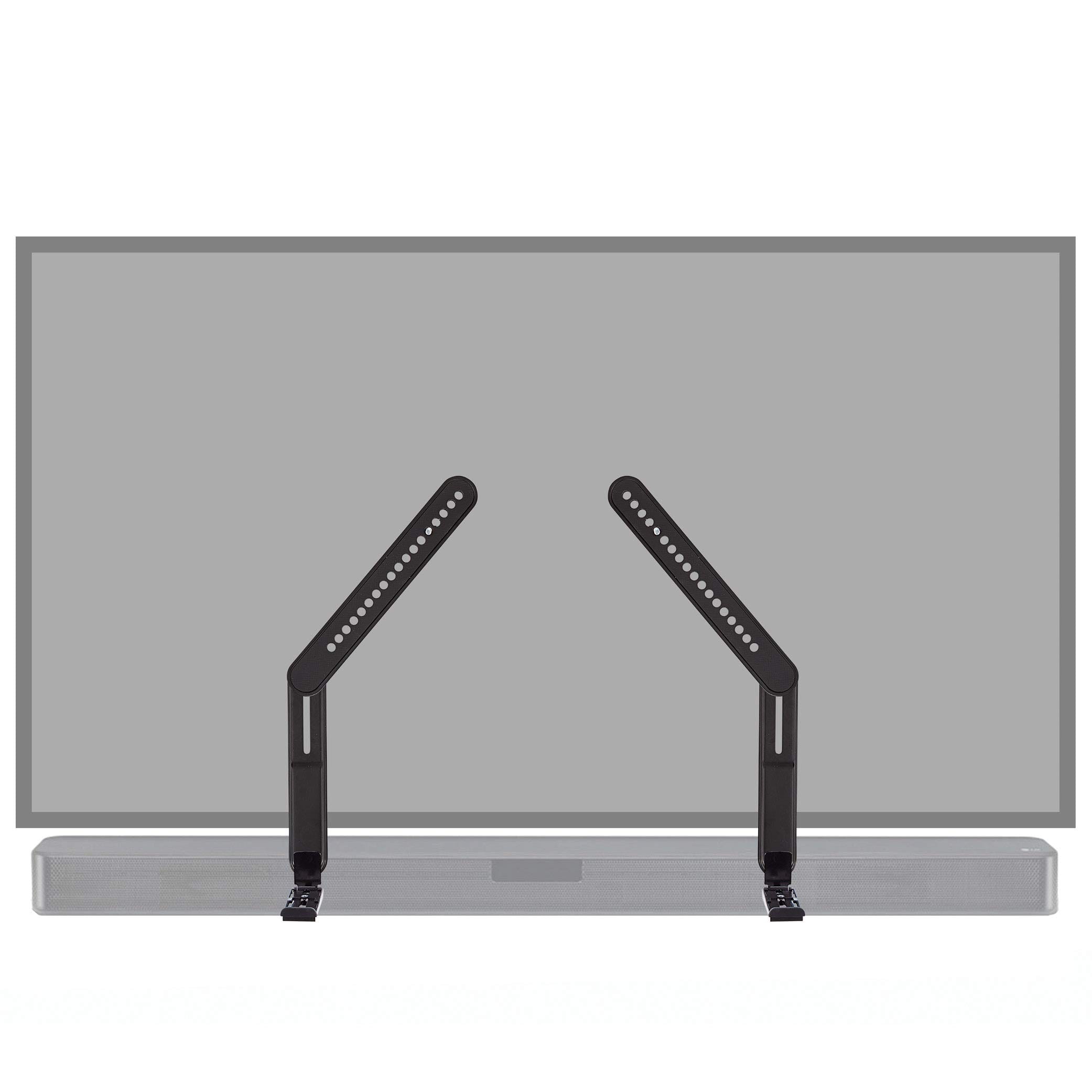 ECHOGEAR - Adjustable Soundbar Mount for TV – Height & Depth Adjustable – Dolby Atmos Compatible – Works with LG, Vizio & Bose - Black
