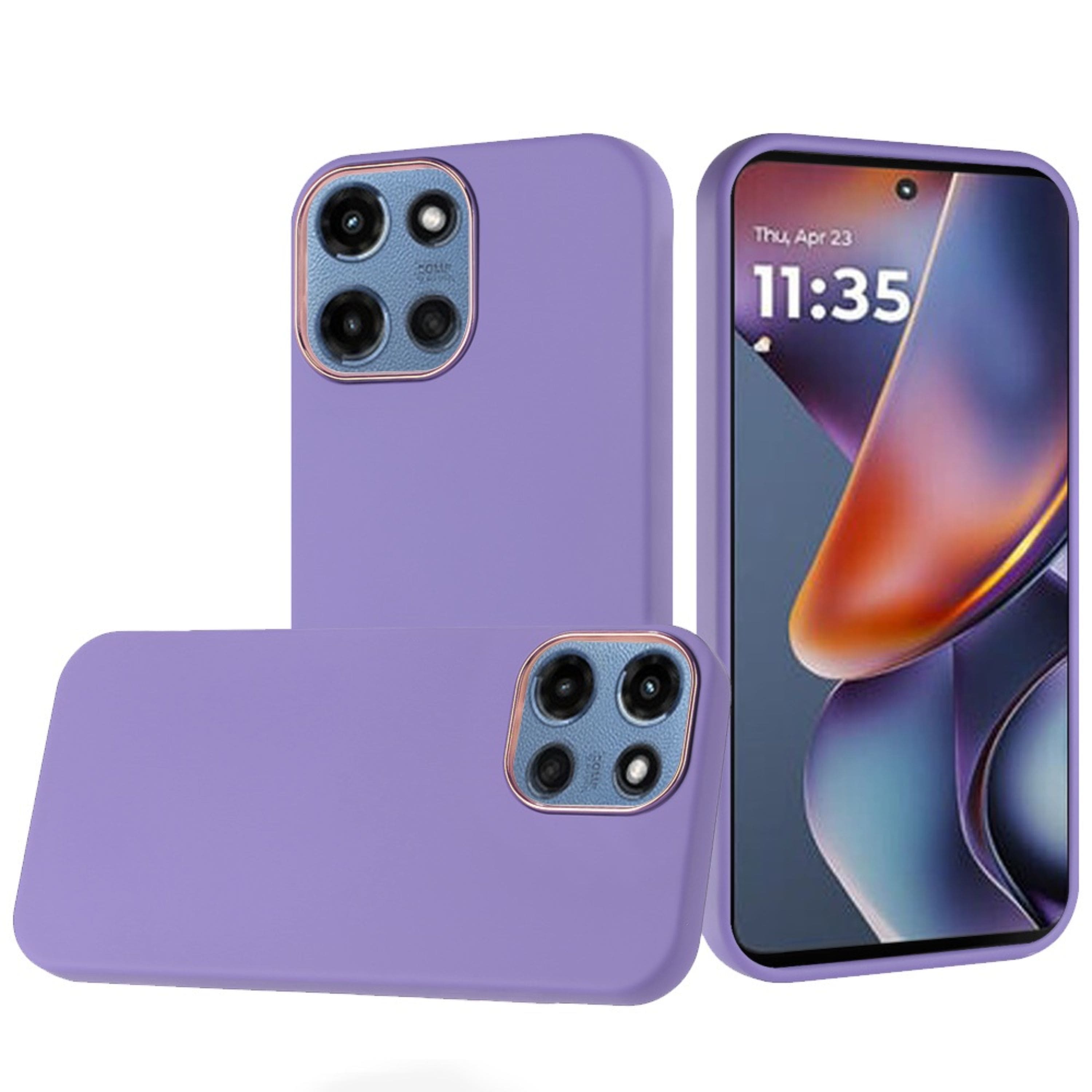 Kitcheniva - Soft Touch Chrome Button Case With Tempered Glass For Moto G 2025/2026/G Play 2026 Dark Purple - Dark Blue price history on PriceWatchPro