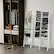 Alt View 12. Costway - LED Jewelry Cabinet Armoire with Bevel Edge Mirror Organizer Mirrored Standing White - White.