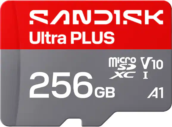SANDISK Ultra PLUS microSDXC I V10 256 GB A1