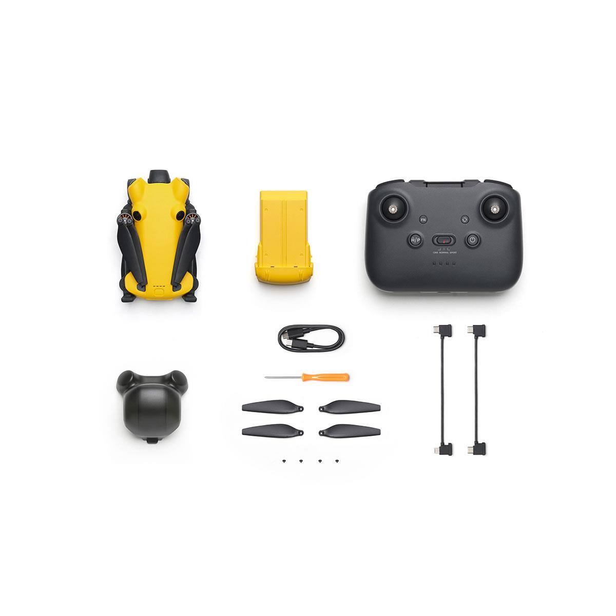 Alt View 6. SKYROVER - Skyrover X1 4K Drone with Remote Controller, Yellow - Yellow.