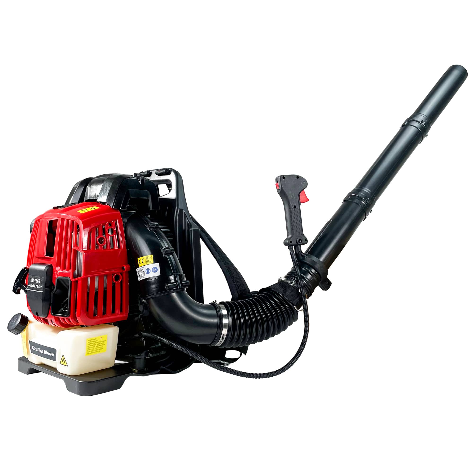 TinyHomie - Backpack Gas Leaf Blower 76CC 660CFM 200MPH 4 Stroke Air Cooling Gas Backpack Grass Blower Snow Blower EPA Compliant