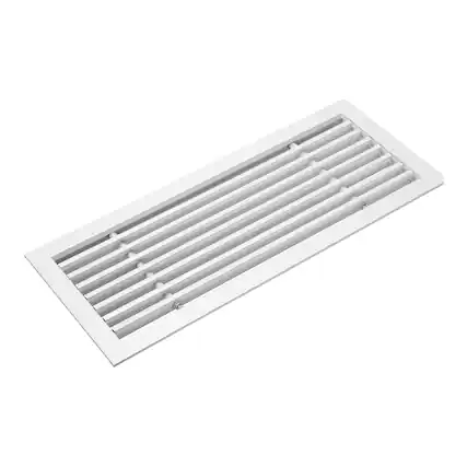 Front. Unique Bargains - 16x6 Inch Linear Bar Air Vent Grille, Removable Aluminum Register Cover Diffuser for Ceiling or Sidewall HVAC - White.