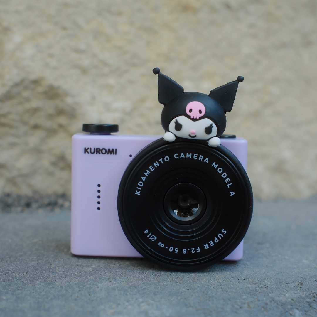 The text on the image reads "Kuromi Camera Kidamento Model A . 4 14 Super 50- F2.8".
