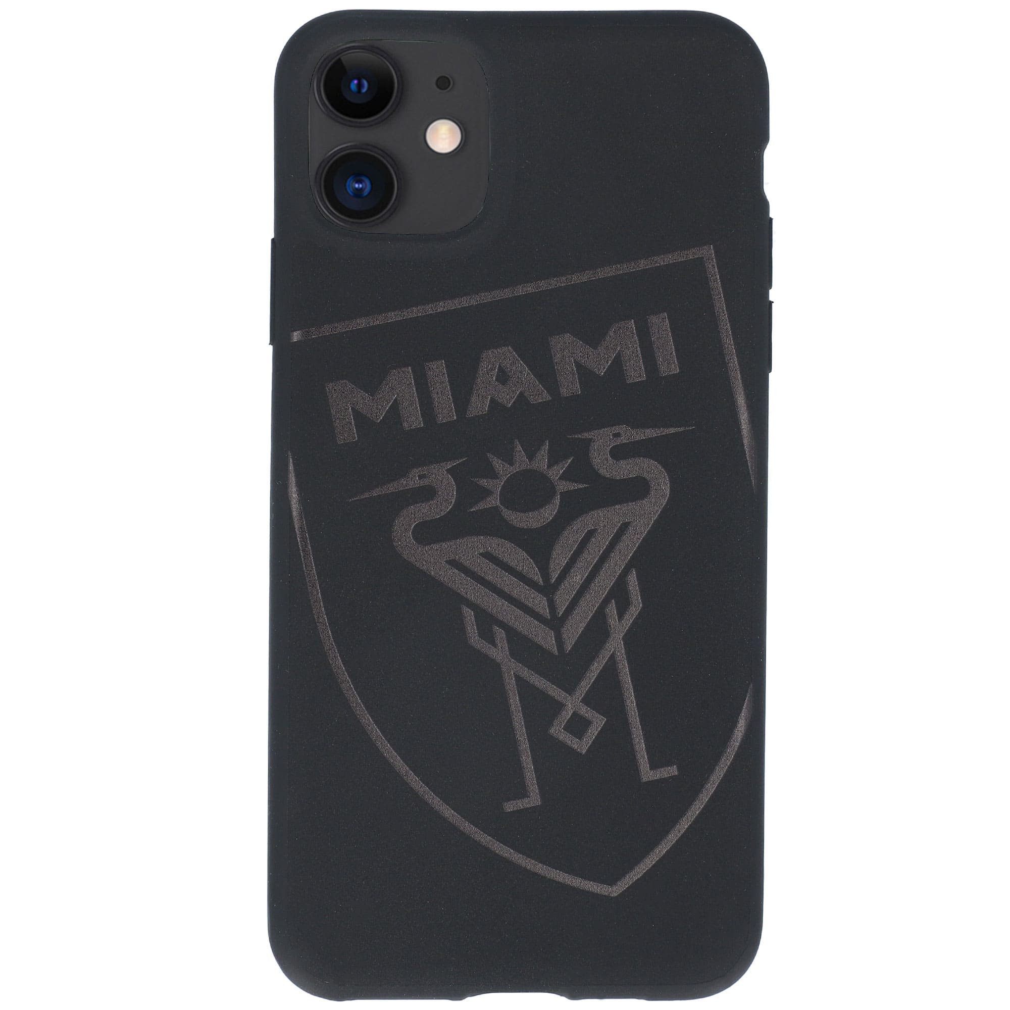 Kas Brand - Inter Miami CF iPhone Tilted Shield Soft Matte Case - 11 Pro Max - Black
