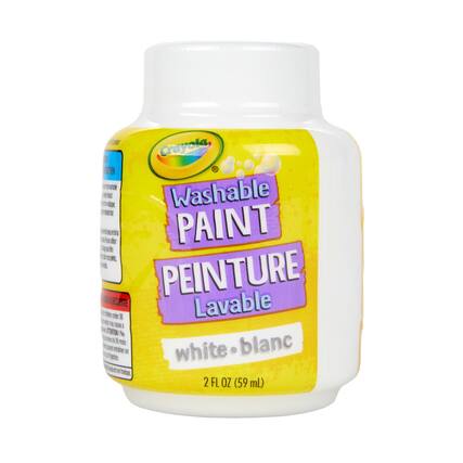 Crayola Washable Paint Peinture Lavable white-blanc 2 FL OZ (59 mL)