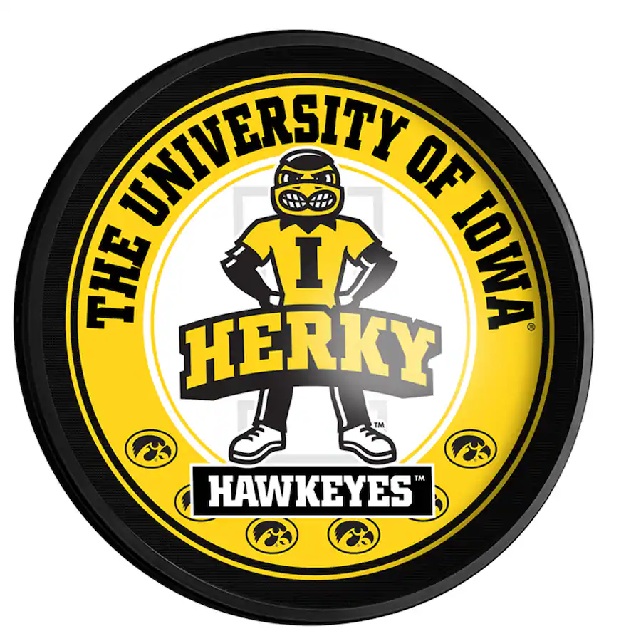 Hawkeye Number The Fan Brand Iowa Hawkeyes 18'' x 18'' Mascot Slimline Illuminated ...