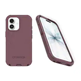 OtterBox - iPhone 17 (Only) Bundle: Defender Series Case & Screen Protector - Case Only - Rugged - Snaps on MagSafe - Purple Mystery