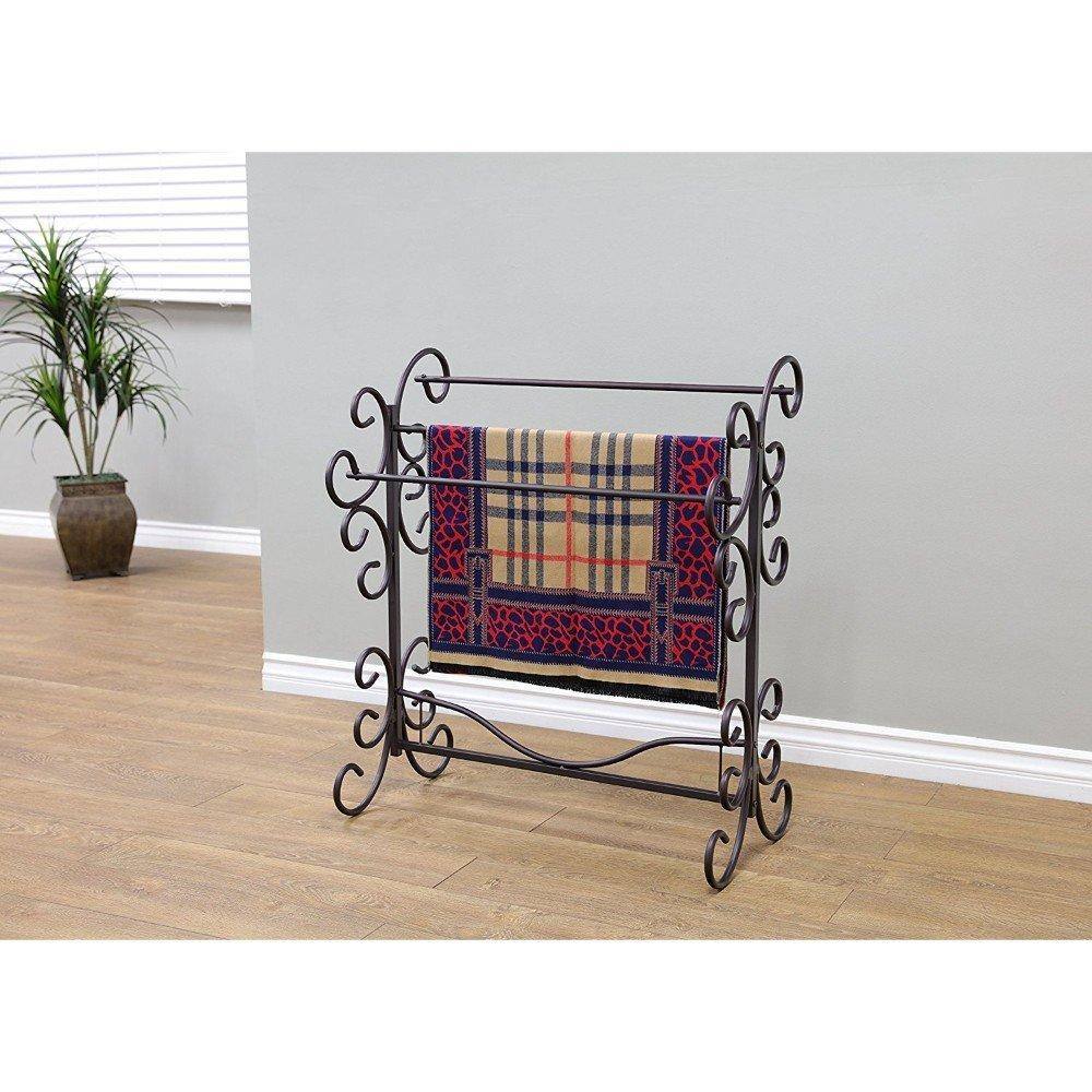 Alt View 1. Hirose Alice - Frenchi Home Furnishing Blanket Rack 35.5"h for Home Laundry Use Ideal for Clothing Storage - Default.