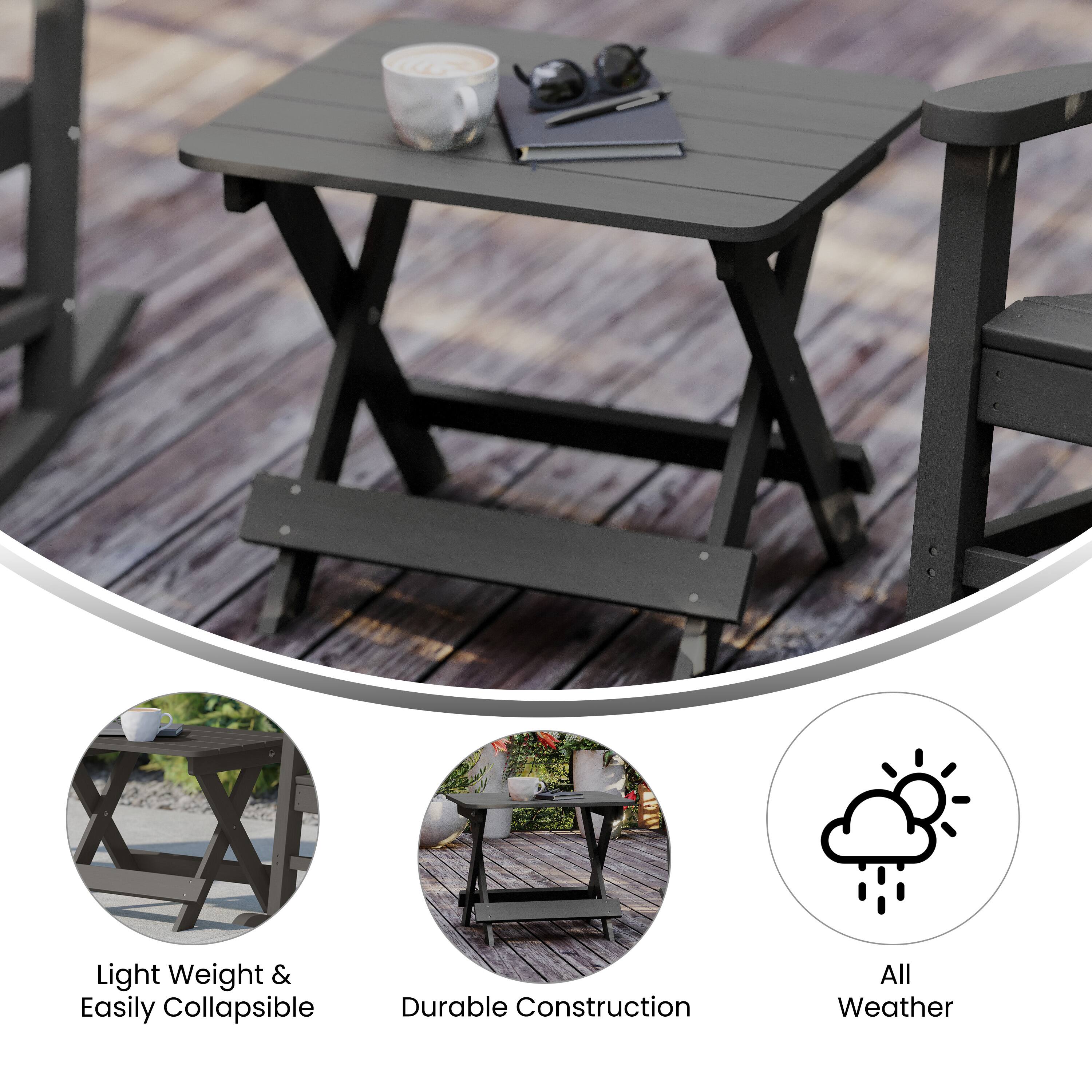 Light Weight & Easily Collapsible  
Durable Construction  
All Weather