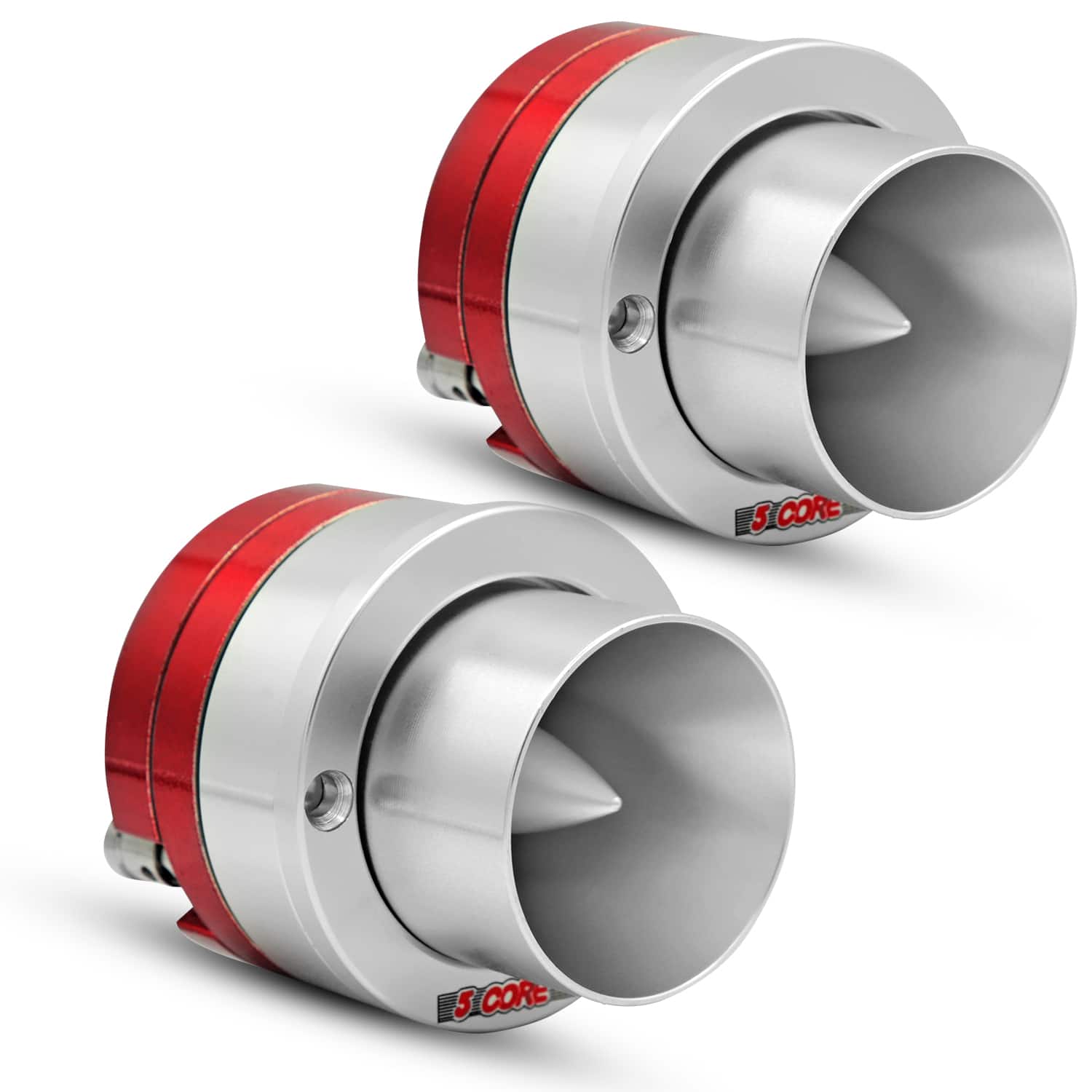 5 CORE - 5Core Super Tweeter 2Pc 1 Inch Neodymium 300W Compression Titanium Bullet Tweeters w Aluminum Frame