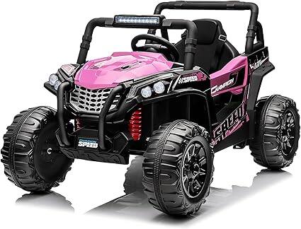 GARVEE - 12V Kids Electric UTV Truck with Remote Control, LED Lights, Music & Spring Suspension - Wide Seat - Pink price history on PriceWatchPro