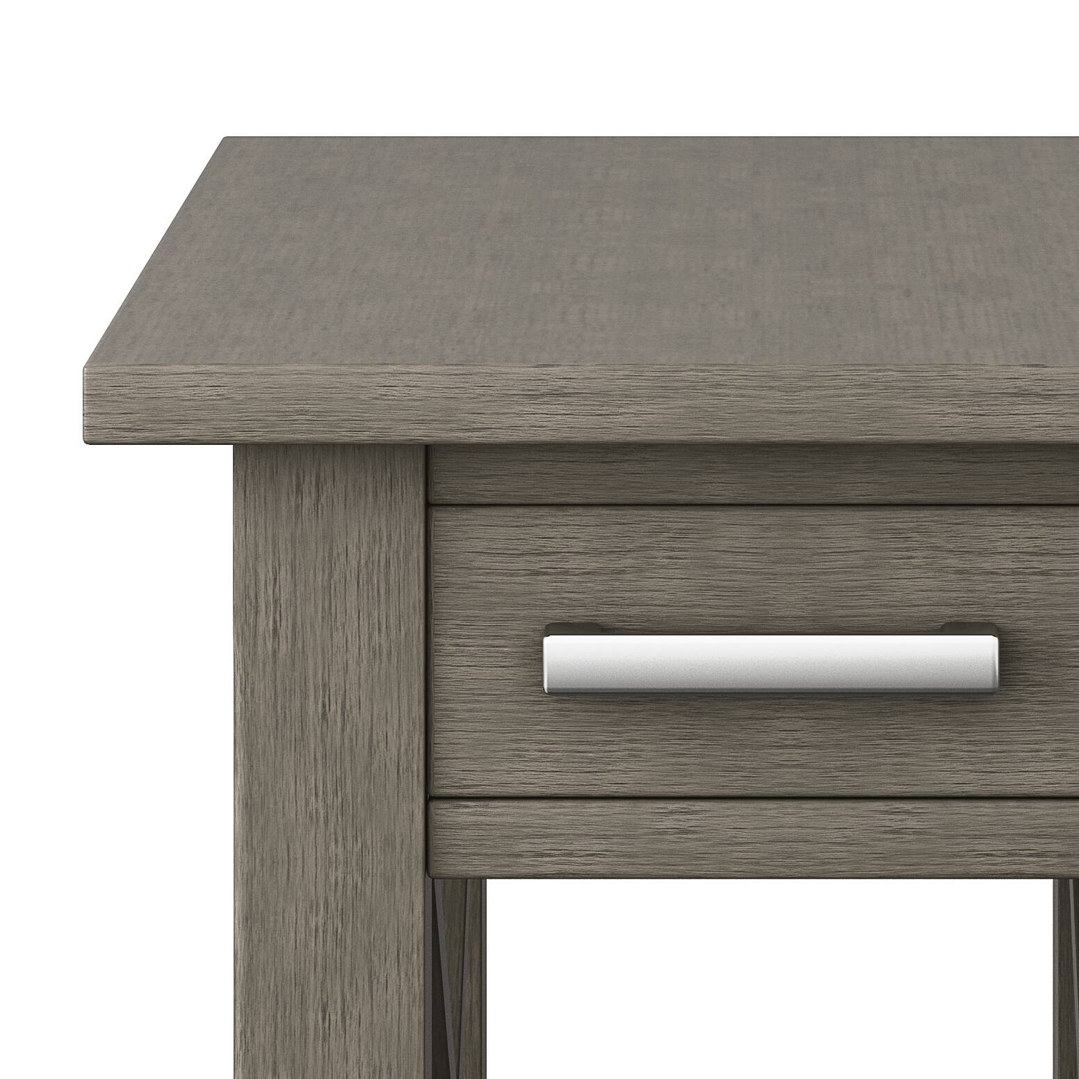 Alt View 12. Simpli Home - Kitchener Narrow Side Table - Farmhouse Grey.
