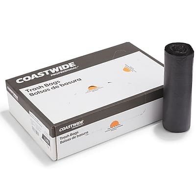 "Coastwide Professional - 40-45 Gallon Trash Bag, 40"" x 48"", High Density, 22 mic, 150 Bags/Box - Black" price history on PriceWatchPro