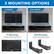 3 MOUNTING OPTIONS
TV MOUNT
1. TOP
2. BOTTOM
TV Mounting:
Measure the distance from the bottom OR top VESA holes to the edge of the TV.
Max: 12"
Max: 12"
WALL MOUNT
3.
Wall Mounting:
Securely mount the speaker mount arms to the wall with the included hardware.
MOUNT-IT!