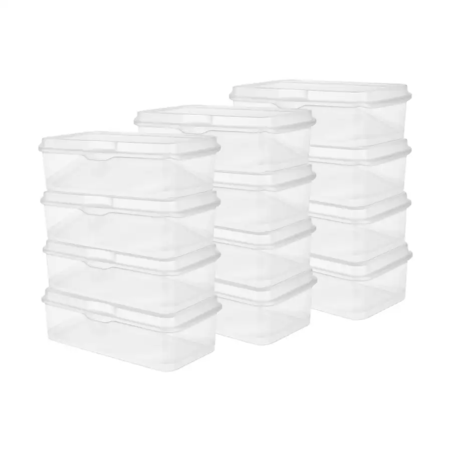Sterilite Plastic Stacking FlipTop Latching Storage Container, (12 Pack ...