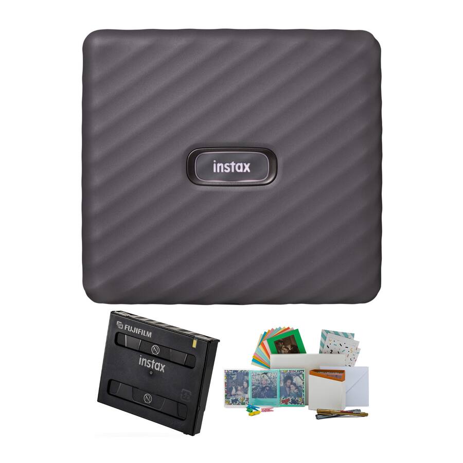 Fujifilm Instax Link Wide Instant Smartphone Photo Printer (Gray ...