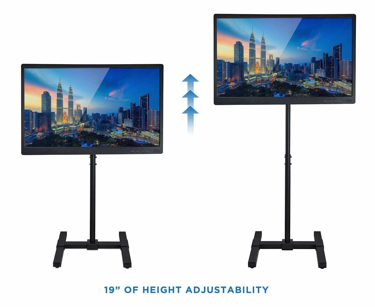 19" OF HEIGHT ADJUSTABILITY
