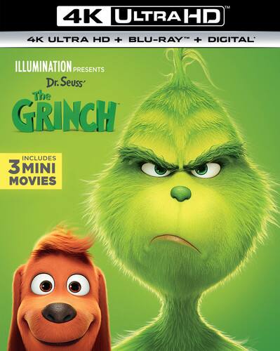 Front. Dr. Seuss' The Grinch   - 4K Blu-Ray.
