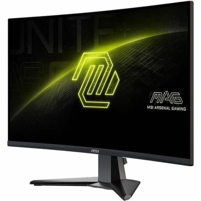 MSI - MAG 27CQ6F 27" Class WQHD Curved Screen Gaming LED Monitor - 16:9 - 27" Viewable - Rapid Vertical Alignment - Black