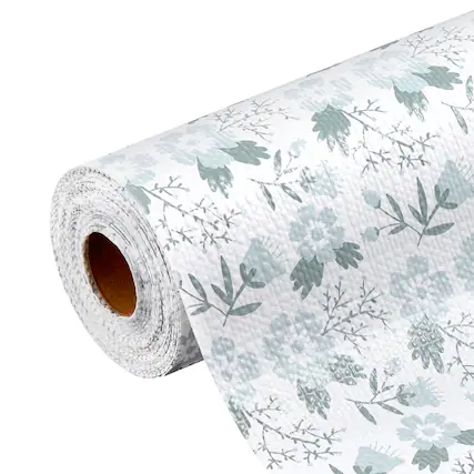 Front. VEVOR - Drawer and Shelf Liner for Kitchen Cabinet, Non-Adhesive Non-Slip Thick Refrigerator Liners, Waterproof Shelf Paper - Classic Floral.