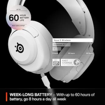 SteelSeries Arctis Nova 5 Wireless Over the Ear Gaming Headset SteelSeries Arctis Nova 5 Wireless Over the Ear Gaming Headset