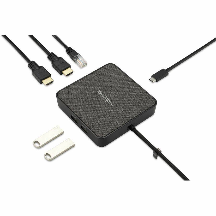 Alt View 1. Kensington - Kensington MD120U4 Docking Station - for Monitor, Notebook, Tablet - 100 W - USB4 - 2 Displays Supported - 8K, 4K, 2K.