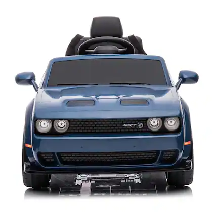 Front. Best Ride On Cars - DODGE Challenger 12V Ride-On - Blue.