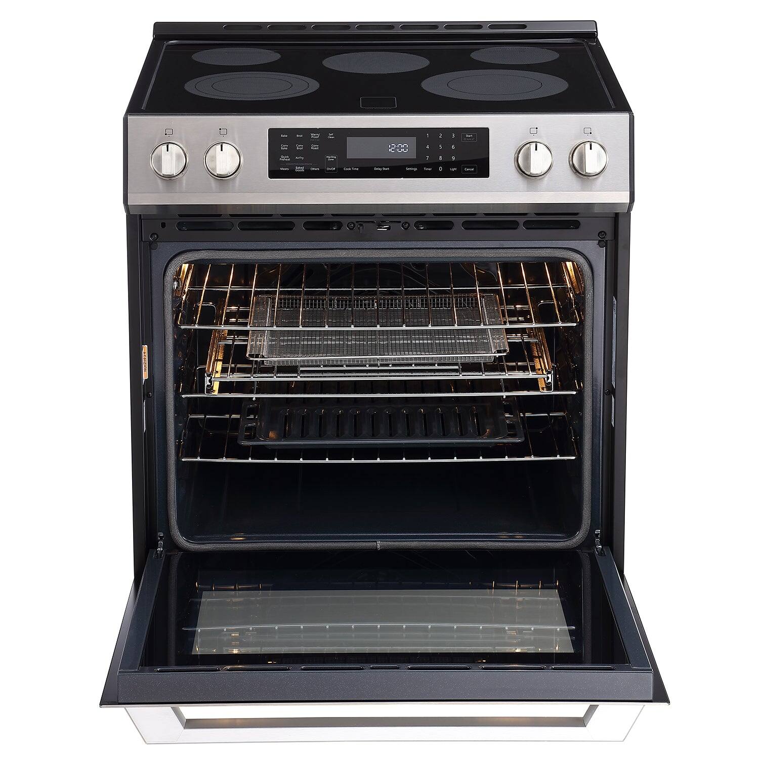 Back. Rangaire - Rangaire 30" Electric Range Self-cleaning Air Fry True Convection Oven Slide-in Stainless Steel RRE303GS - Stainless steel.