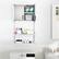 Alt View 4. Gymax - Gymax Metal Wall Cabinet w/ Locking Doors & 3 Adjustable Shelves for Warehouse - Gray, White.