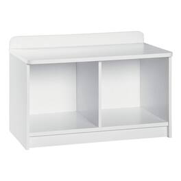 ClosetMaid - Cubeical 149400 Heavy Duty Small Wood 2-Cube Storage Bench, White
