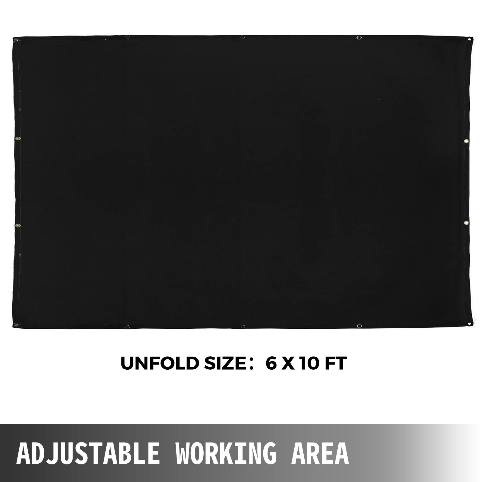 UNFOLD SIZE: 6 X 10 FT  
ADJUSTABLE WORKING AREA