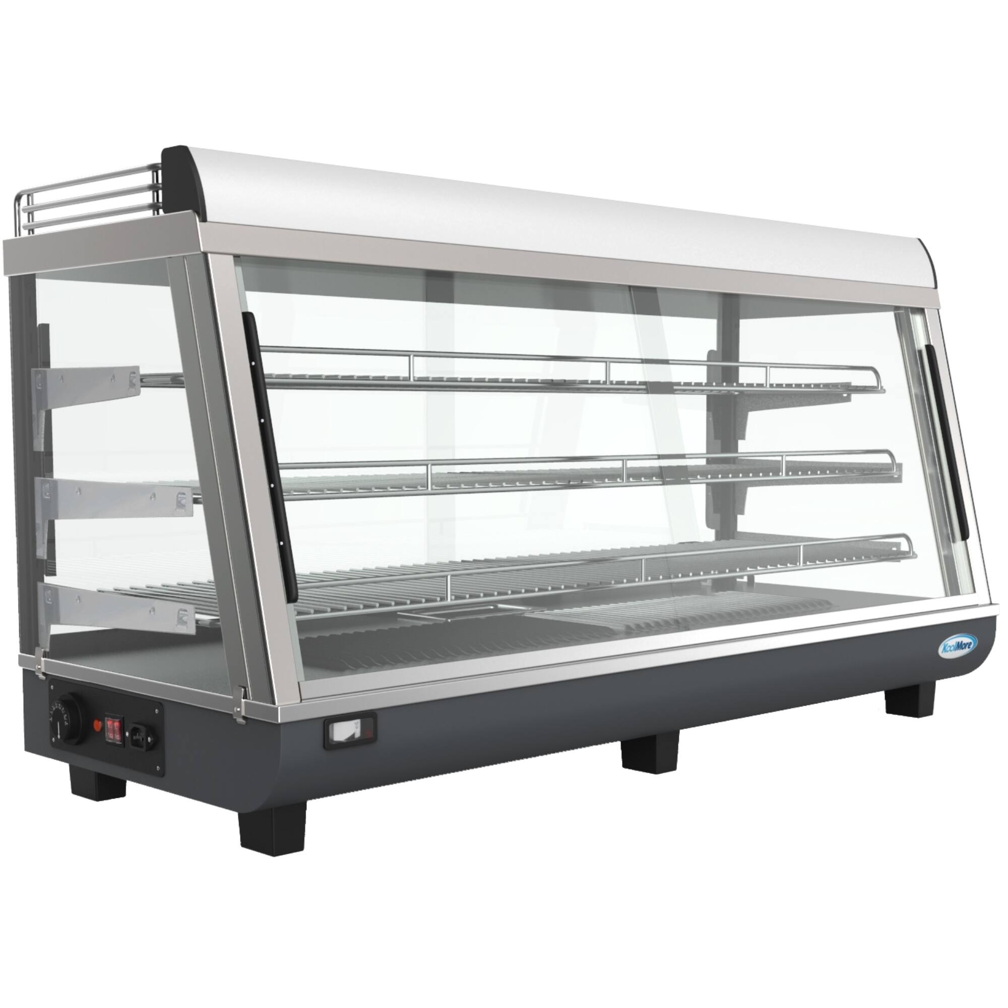 Back. Koolmore - 48 in. Glass Countertop Display Warmer, 6.5 cu. ft. HDC-6C - Black.