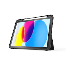 Front. Techprotectus - MagStand Rugged Folio Case for iPad Pro 11 Inch Case - Black.