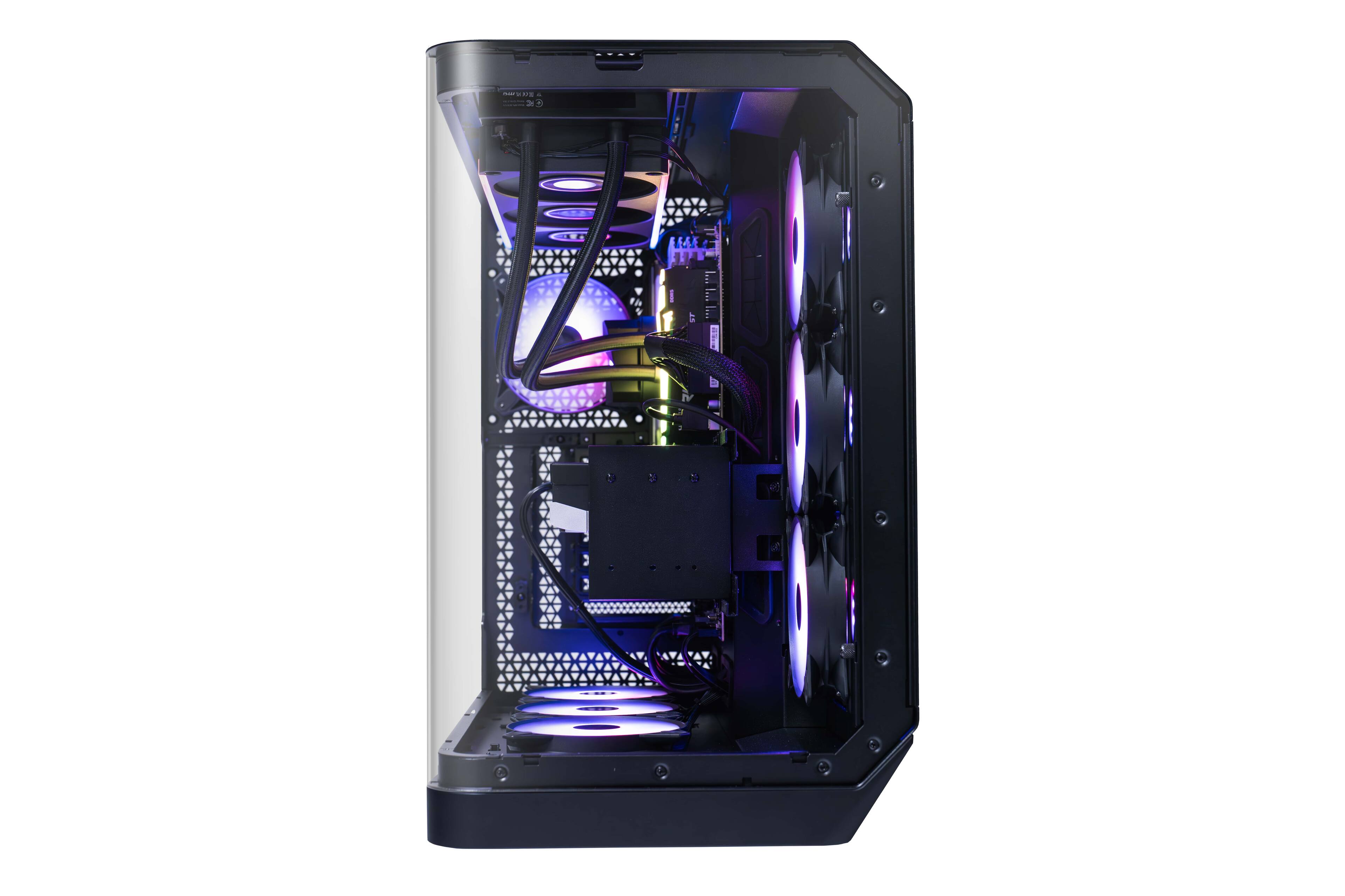Angle. MSI - Vision RS AI Gaming Desktop - Intel Ultra 7 265- 32GB Memory - NVIDIA GeForce RTX 5070 - 2TB SSD - Black.