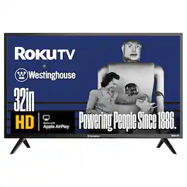 Westinghouse - 32" Smart ROKU TV, HD Flat Screen with Wi-Fi, Bluetooth, Mobile App, AirPlay, Alexa & Google