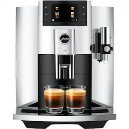 JURA - E8 Automatic Coffee Machine - Chrome