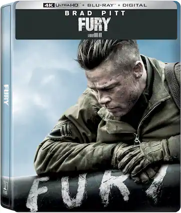 Front. Fury (Steelbook) - 4K Blu-Ray.