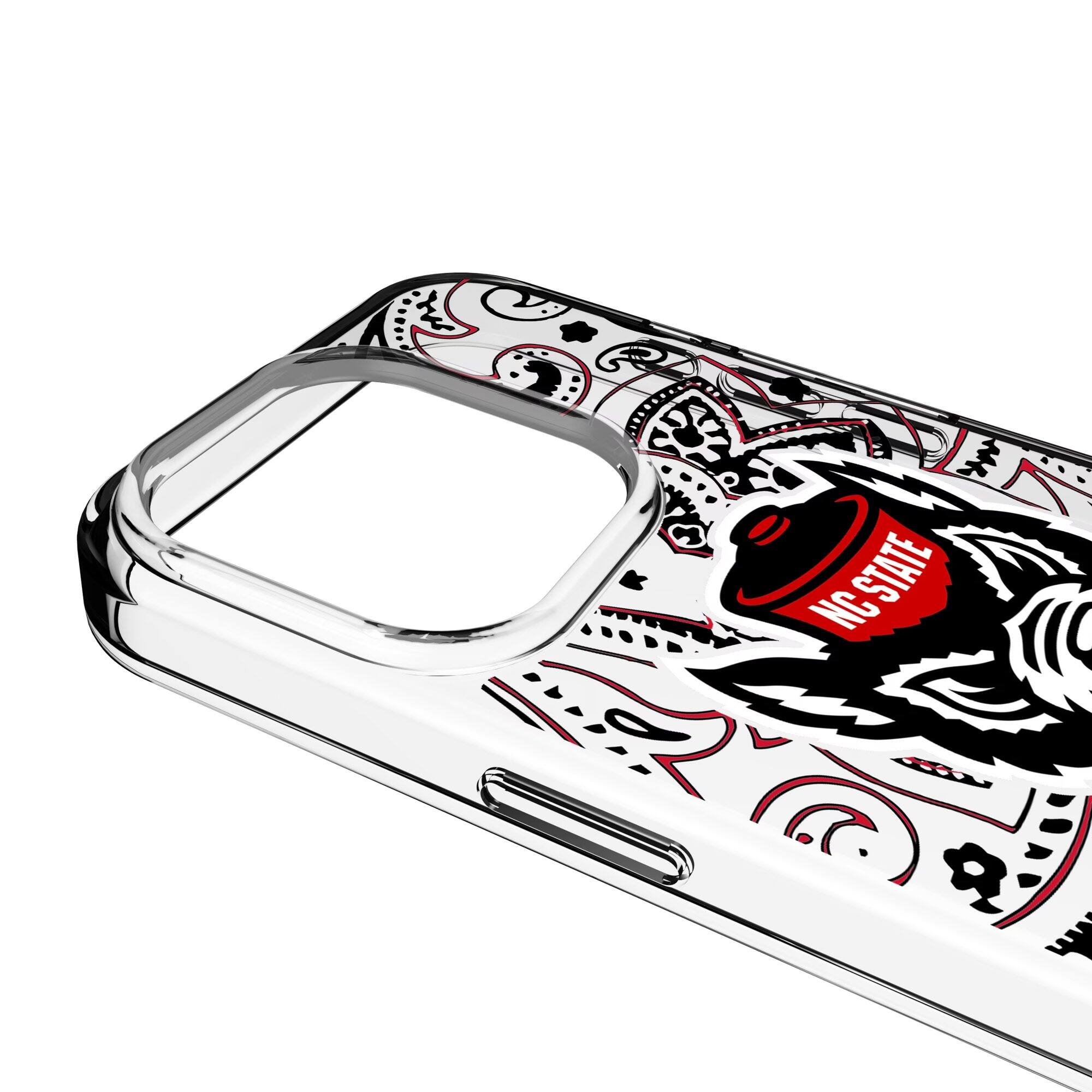 Alt View 2. Keyscaper - NC State Wolfpack iPhone Clear Case - 14 Pro Max - Multicolor.